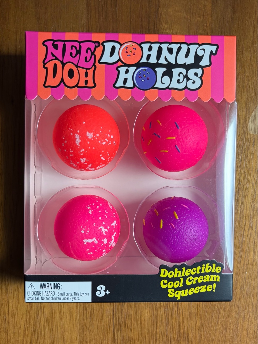 NeeDoh Dohnut Holes 4-pack Donut Holes NEW IN BOX